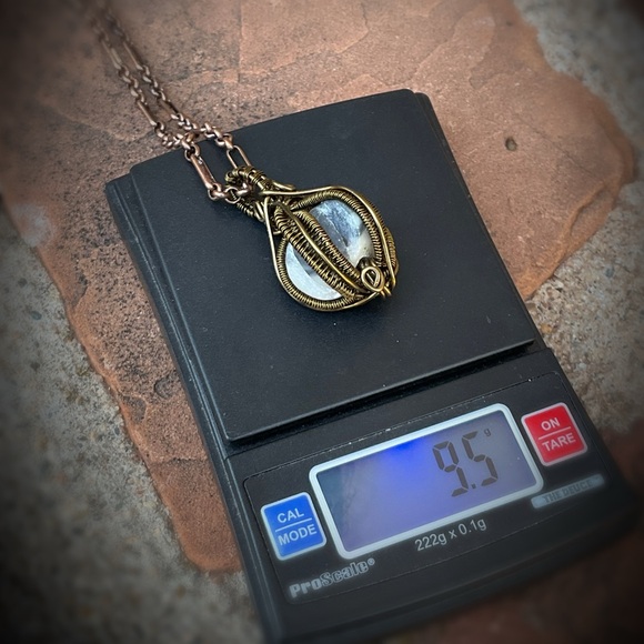 Hand Crafted Carved Jasper Bead Pendant - Picture 4 of 11